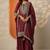 Women ethnic motifs embroidered regular thread work kurta with sharara & with dupatta