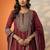Women ethnic motifs embroidered regular thread work kurta with sharara & with dupatta