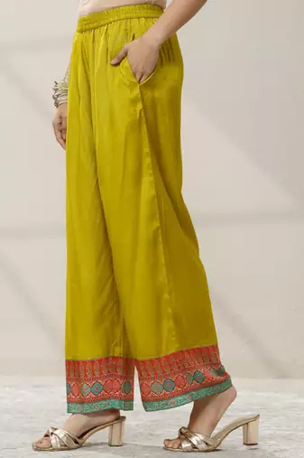 Women floral printed regular sequinned kurta with palazzos & with dupatta