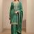 Women ethnic motifs printed regular thread work kurta with sharara & with dupatta