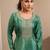 Women ethnic motifs printed regular thread work kurta with sharara & with dupatta