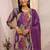 Women ethnic motifs printed regular thread work kurta with sharara & with dupatta