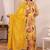 Women ethnic motifs printed regular thread work kurta with palazzos & with dupatta