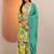 Women floral printed regular thread work kurta with palazzos & with dupatta