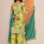 Women floral printed regular thread work kurta with palazzos & with dupatta