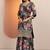 Women floral printed regular gotta patti kurta with sharara & with dupatta