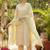 Women floral printed regular pure cotton kurta with trousers & with dupatta