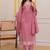 Women floral embroidered regular thread work kurta with trousers & with dupatta