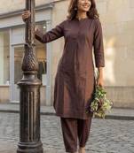 Women regular pure cotton kurta with salwar