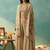 Women floral embroidered regular sequinned kurti with palazzos & with dupatta