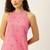 Women woven legacy striped pure cotton halter neck kurta