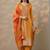 Women regular thread work kurta with trousers & with dupatta
