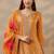 Women regular thread work kurta with trousers & with dupatta