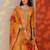 Women regular thread work kurta with trousers & with dupatta