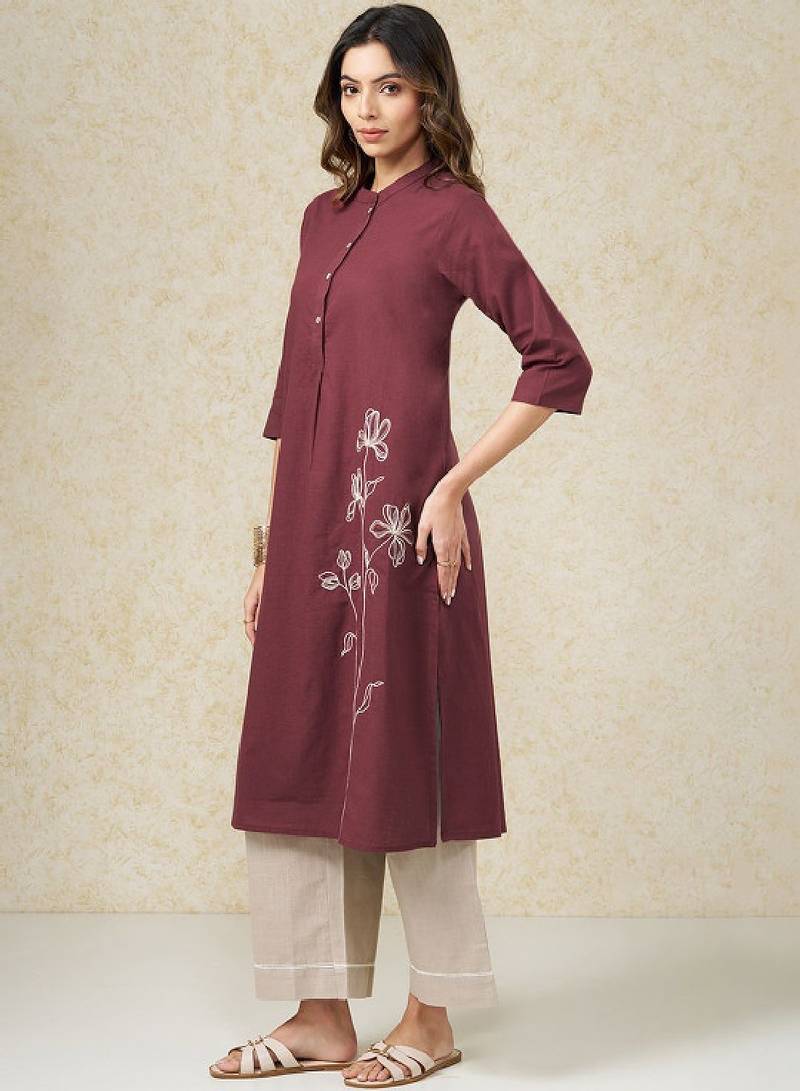 Women pure cotton kurta with trousers