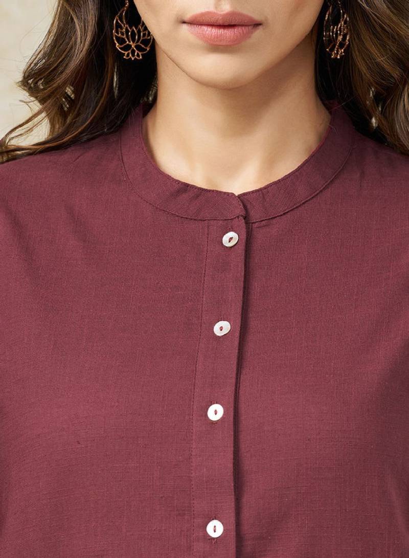 Women pure cotton kurta with trousers