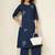 Women ethnic motifs embroidered regular thread work pure cotton kurta with palazzos