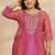 Women ethnic motifs printed regular kurta with sharara & with dupatta
