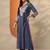Women floral embroidered regular thread work kurta with trousers & with dupatta