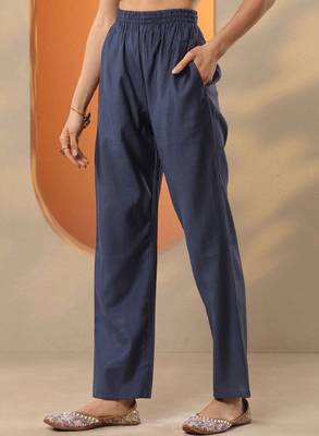 Women floral embroidered regular thread work kurta with trousers & with dupatta 3