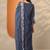 Women floral embroidered regular thread work kurta with trousers & with dupatta