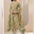 Women floral printed regular kurta with salwar & with dupatta