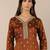 Women ethnic motifs embroidered regular mirror work kurta with palazzos & with dupatta