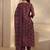 Women floral printed regular kurta with trousers & with dupatta