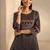 Women floral printed panelled kurta with trousers & with dupatta