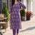 Women ethnic motifs printed regular kurta with trousers