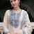 Women ethnic motifs embroidered regular mirror work pure cotton kurta with trousers & with dupatta