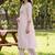 Women floral embroidered regular thread work pure cotton kurta with trousers & with dupatta