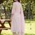 Women floral embroidered regular thread work pure cotton kurta with trousers & with dupatta
