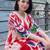 Women ethnic motifs printed regular cotton kurta with trousers