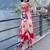 Women ethnic motifs printed regular cotton kurta with trousers