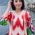 Women ethnic motifs printed regular cotton kurta with trousers