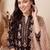 Women ethnic motifs printed regular pure cotton kurta with trousers & with dupatta