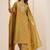 Women ethnic motifs printed regular thread work kurta with trousers & with dupatta