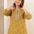 Women ethnic motifs printed regular thread work kurta with trousers & with dupatta