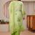 Libas plus size pastel green schiffli embroidered cotton suit set