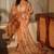 Libas plus size peach floral schiffli embroidered cotton suit set