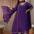 Libas plus size purple embellished a-line suit set