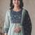 Women floral printed regular sequinned pure cotton kurta with palazzos & with dupatta
