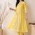 Women floral embroidered regular thread work pure cotton kurta with trousers