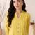 Women floral embroidered regular thread work pure cotton kurta with trousers