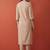 Women ethnic motifs embroidered regular thread work pure cotton kurta with trousers