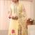 Women floral embroidered panelled kurta with trousers & with dupatta
