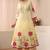 Women floral embroidered panelled kurta with trousers & with dupatta