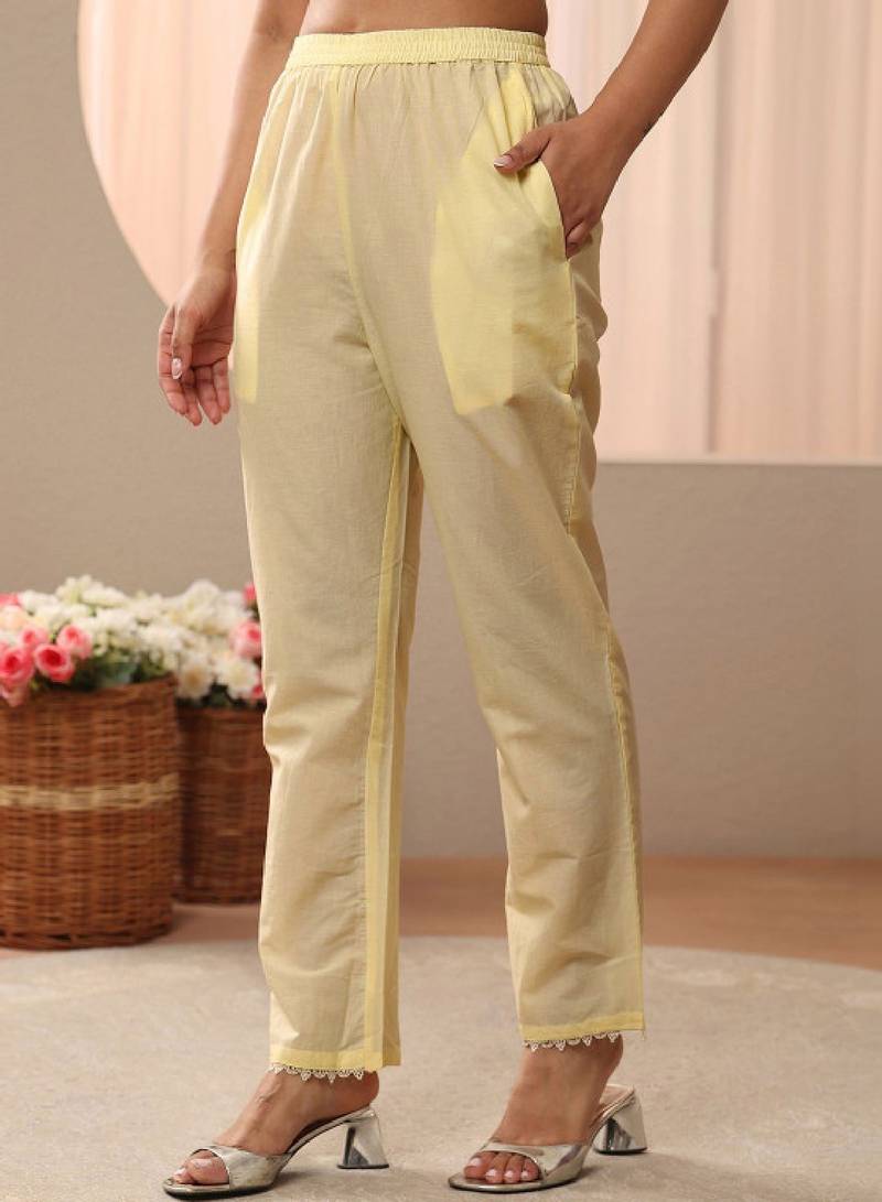 Women floral embroidered panelled kurta with trousers & with dupatta