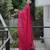Pink net embroidered sequins work heavy look ethnic saree with blouse